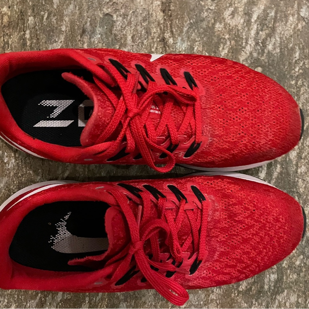 Nike red running shoes size 7.5 used